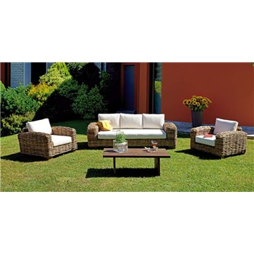 SET BANGALORE RATTAN GIGANTE NAT/CUSC ECRU'