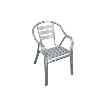 SEDIA CONTRACT LISTELLI ALU DOPPIO TUBO