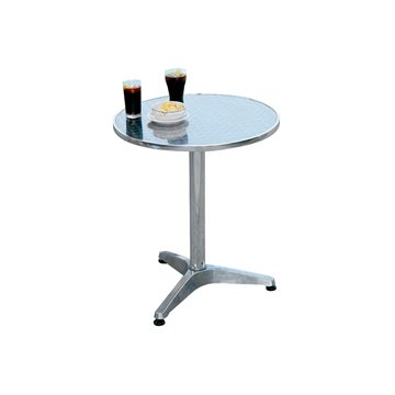 TAVOLO  Ø60 ALU/ACCIAIO