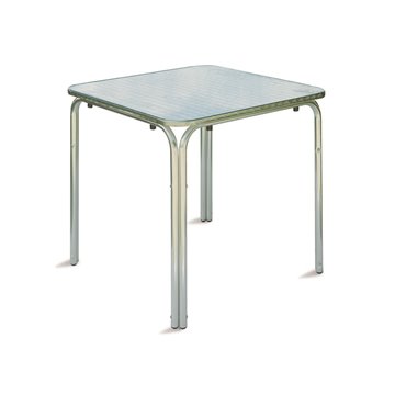 TAVOLO 70X70 ALU/ACCIAIO IMPILABILE