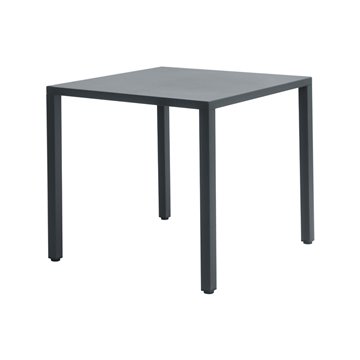 TAVOLO ISEO IN ACCIAIO 70X70 - ANTRACITE