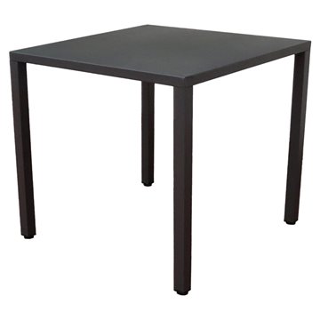 TAVOLO ISEO IN ACCIAIO 80X80 - ANTRACITE