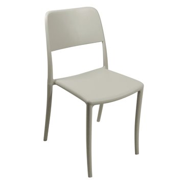 SEDIA PALERMO POLIPROPILENE CON FIBRA DI VETRO TORTORA