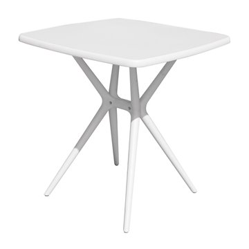 TAVOLO 70x70 MESSINA POLIPROPILENE CON FIBRA DI VETRO BIANCO