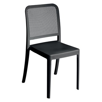 SEDIA CATANIA IN POLIPROPILENE TRAFORATA S/B ANTRACITE