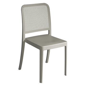 SEDIA CATANIA IN POLIPROPILENE TRAFORATA S/B TORTORA