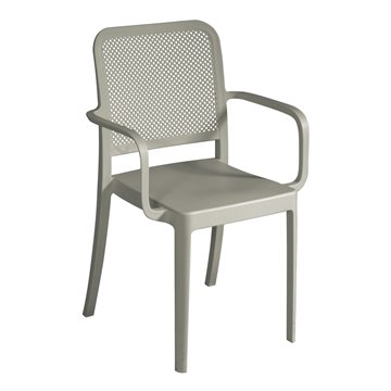 SEDIA CATANIA IN POLIPROPILENE TRAFORATA C/B TORTORA