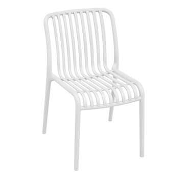 SEDIA TRAPANI IN POLIPROPILENE IMPILABILE BIANCA - CONSEGNATA IMPILATA