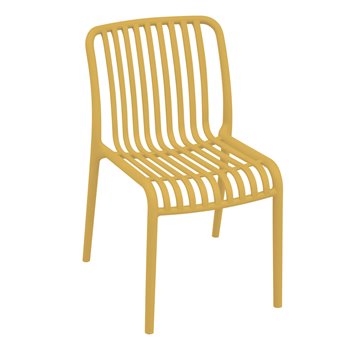 SEDIA TRAPANI IN POLIPROPILENE IMPILABILE SENAPE - CONSEGNATA IMPILATA