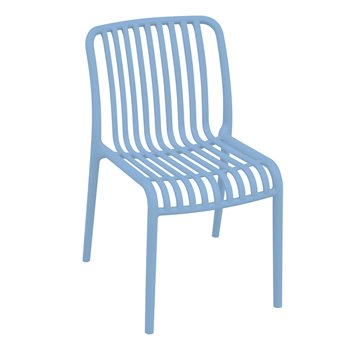 SEDIA TRAPANI IN POLIPROPILENE IMPILABILE CELESTE - CONSEGNATA IMPILATA