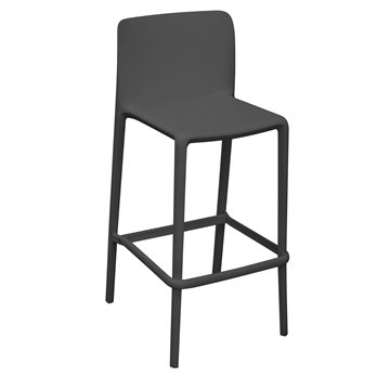 SGABELLO PALERMO IN RESINA ANTRACITE