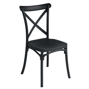 SEDIA TRATTORIA IN POLIPROPILENE ANTRACITE