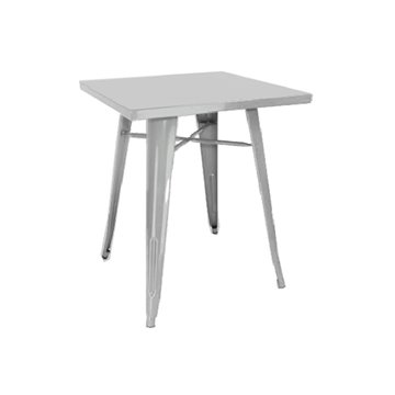 TAVOLO LAMIERA 60x60 SILVER             