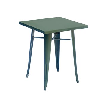 TAVOLO LAMIERA 60x60 VERDE MILITARE   