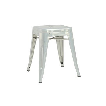 SGABELLO BASSO IMPILABILE LAMIERA SILVER