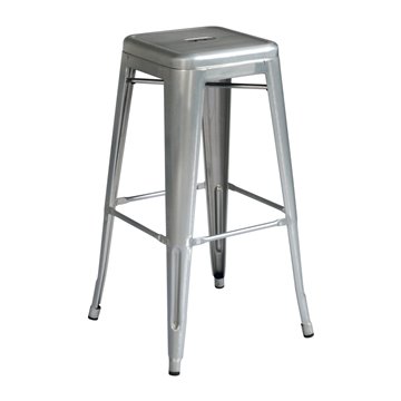 SGABELLO IMPILABILE LAMIERA SILVER