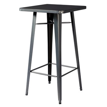 TAVOLO ALTO 60x60 LAMIERA PIOMBO