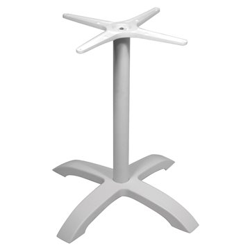 BASAMENTO ALU BIANCO 4 RAZZE/TUBO Ø60 ZAVORRATA