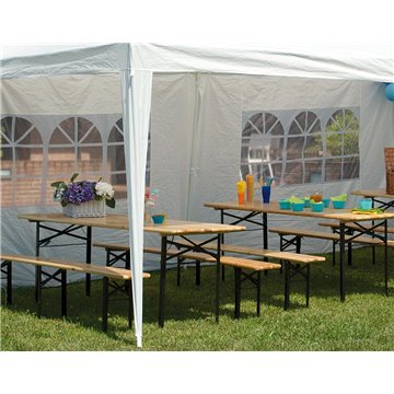 SET BIRRERIA TAV. 200x70 + 2 PANCHE 200X25