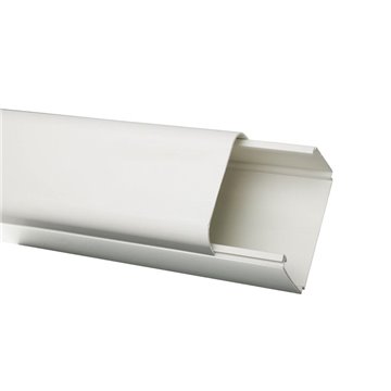 Canalina per tubi in barra con coperchio 65x50mm