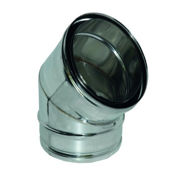 Curva a 30° MF Ø 160 interno-Ø 180 esterno in acciaio inox AISI 316L - Idrobay