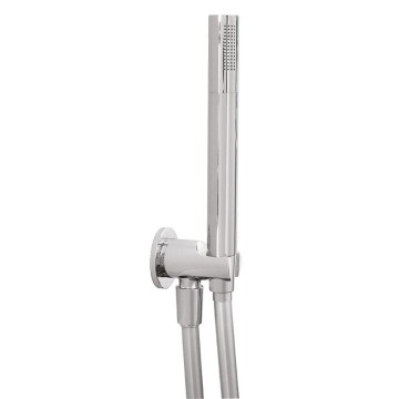 Kit Deviatore Flusso per Braccio Doccia con Flessibile PVC Simple Round