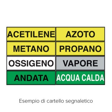 Segnaletica Adesiva 290x30 cm Acqua fredda | Idrobay