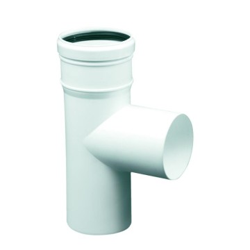 Raccordo a T 90° MMF Polipropilene bianco Ø 125 con Guarnizione Idrobay