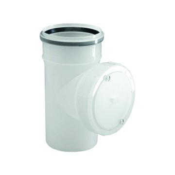 Tronchetto ispezione MF Ø 110 L 310 polipropilene guarnizione – idrobay