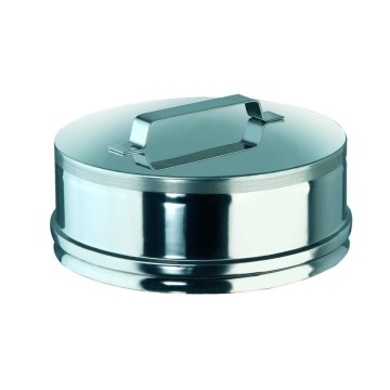 Tappo ispezione in acciaio inox AISI 316L L 80mm Ø 120 - idrobay