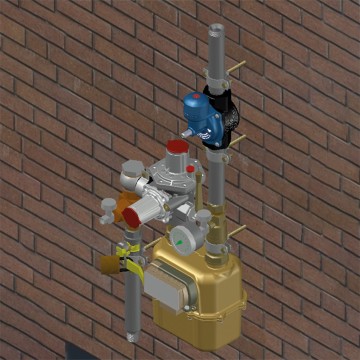 Valvola di sicurezza antisismica 2" per metano e GPL - Idrobay