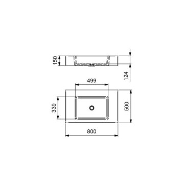 Top bagno in SOLID SURFACE con lavabo integrato bianco opaco