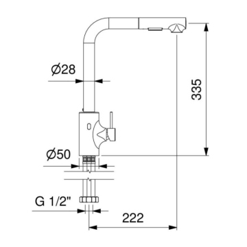 Miscelatore Cucina I55 Elettronico a Batteria