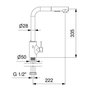 Miscelatore elettronico cucina I55 Idral a batterie