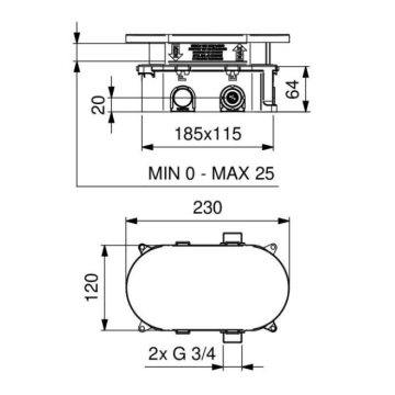Idral I70N4 Rubinetto Elettronico Doccia con Sensore IR