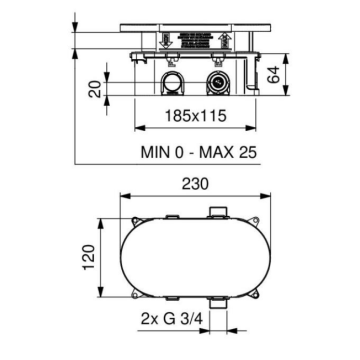 Idral I70N4 Rubinetto Elettronico Doccia con Sensore IR