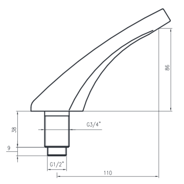 Kit di installazione completo modello KFL70/26