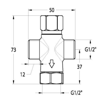 Il rubinetto elettronico per lavabo serie OTTO, modello 500.10
