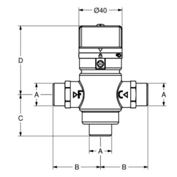 Il rubinetto elettronico per lavabo serie OTTO, modello 500.10