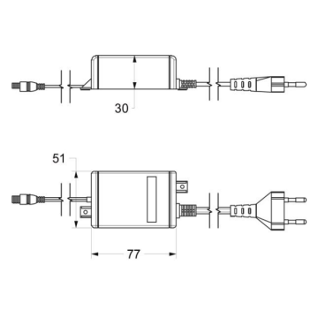 rubinetto elettronico per lavabo serie OTTO, modello 500.10/PM