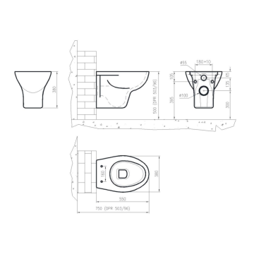 Il Vaso sospeso serie EASY, modello 10266