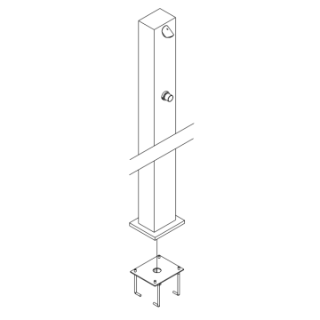 La colonna doccia da esterno Idral modello 9224
