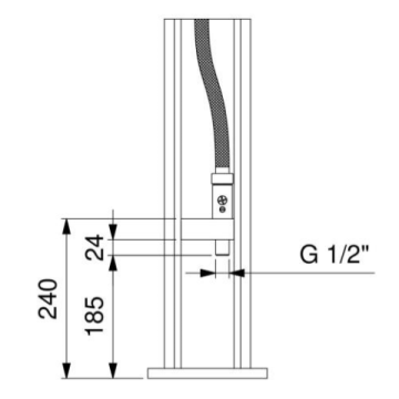 La colonna doccia da esterno Idral modello 9224