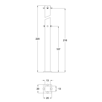 La colonna doccia da esterno Idral modello 9224