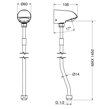 Il kit soffione doccia modello 09036KT32