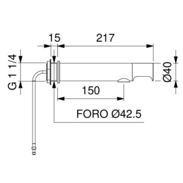 Il Dispenser sapone da parete modello 551.20