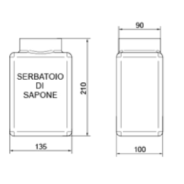 Il Dispenser sapone da parete modello 551.20