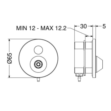 Il dispenser sapone da parete modello 560.20