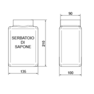 Il dispenser sapone da parete modello 560.20