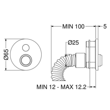 L’Asciugamani elettronico a parete modello 560.30